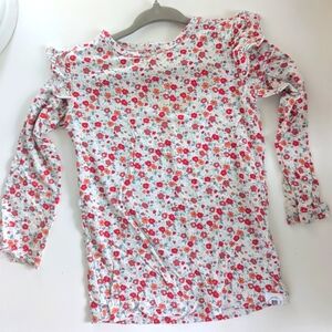 Floral Kids Long Sleeve Shirt